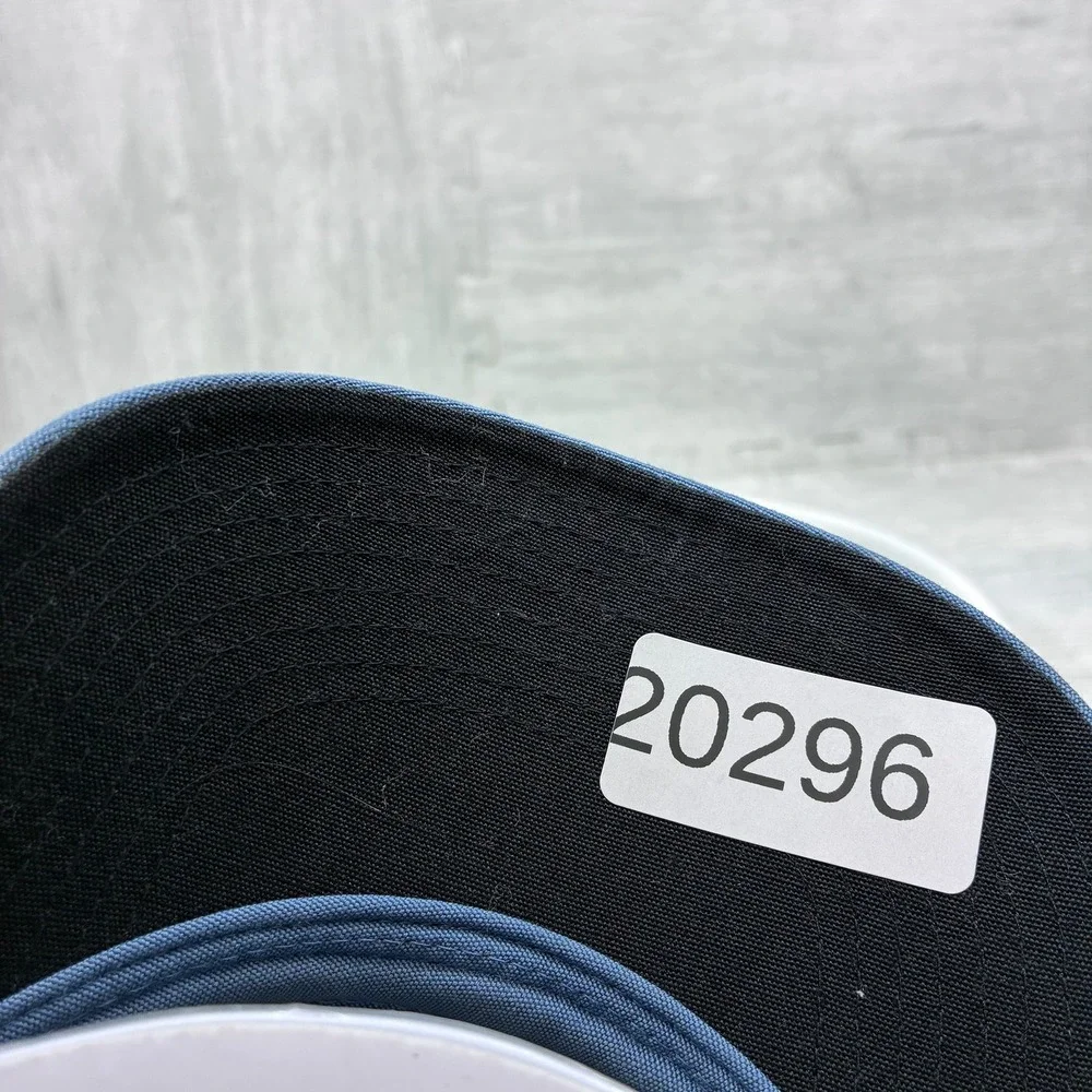 Patagonia Fitz Roy Trout Trucker Hat Men One Size Blue White Cotton Mesh